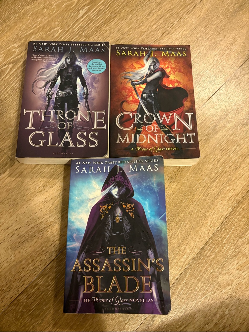 Throne of Glass, The Assassin's Blade And Crown Of Midnight- Sarah J. Maas